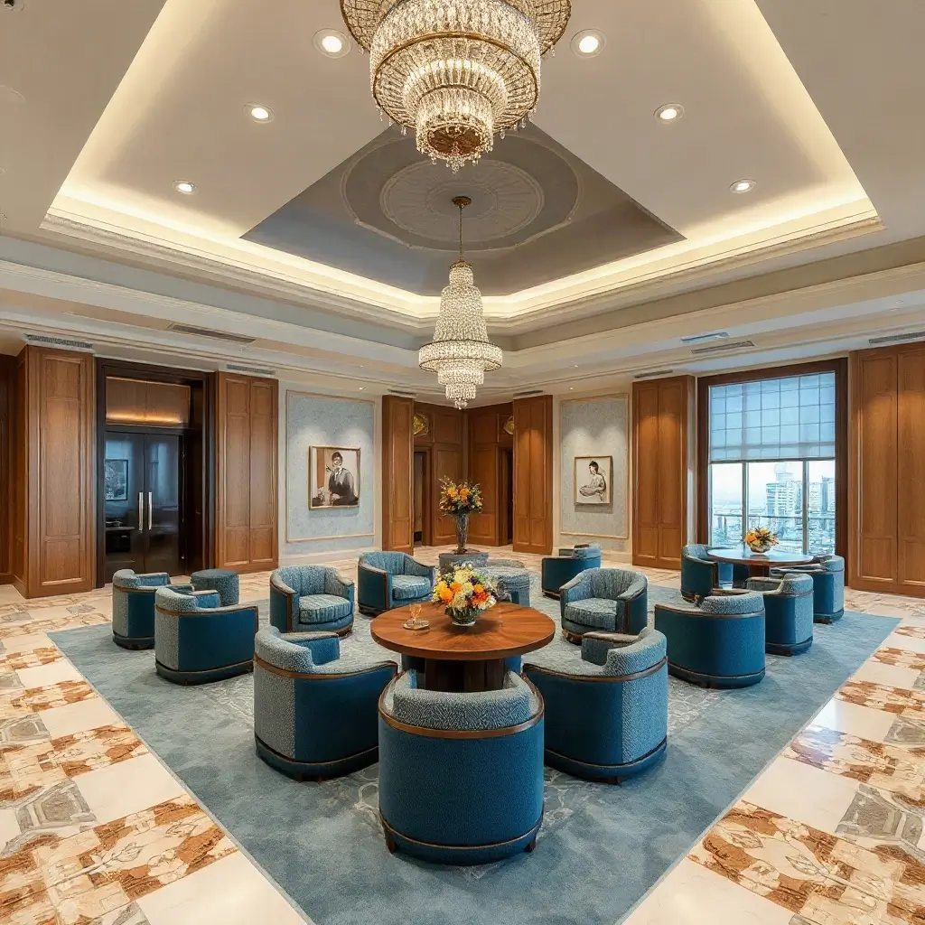 Traditional Arabic majlis seating and upholstery design Qatar